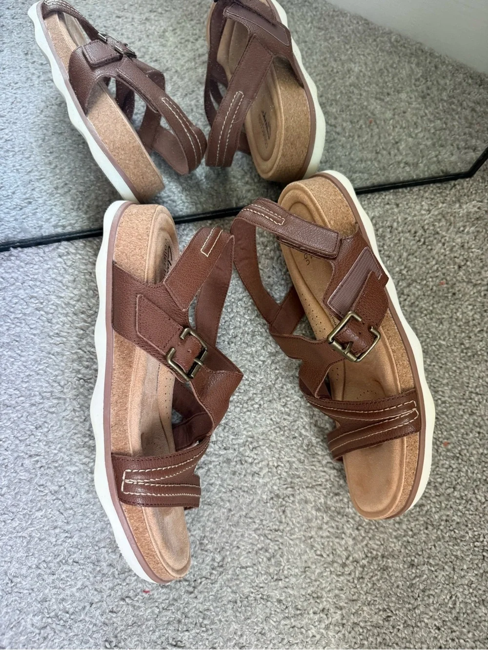 Clarks Collection Adjustable Sandals - Brynn Step